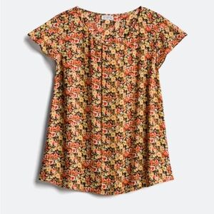 Tisha Pleat Detail Blouse 2X